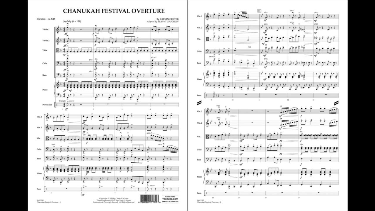 Chanukah Festival Overture by Calvin Custer/arr. Sean O'Loughlin