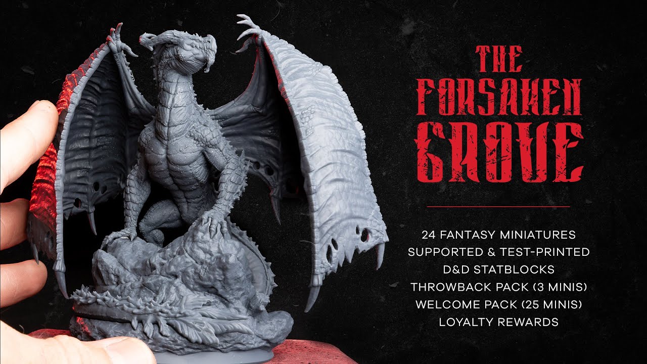The Forsaken Grove - Dark Fantasy 3D Printable Miniatures