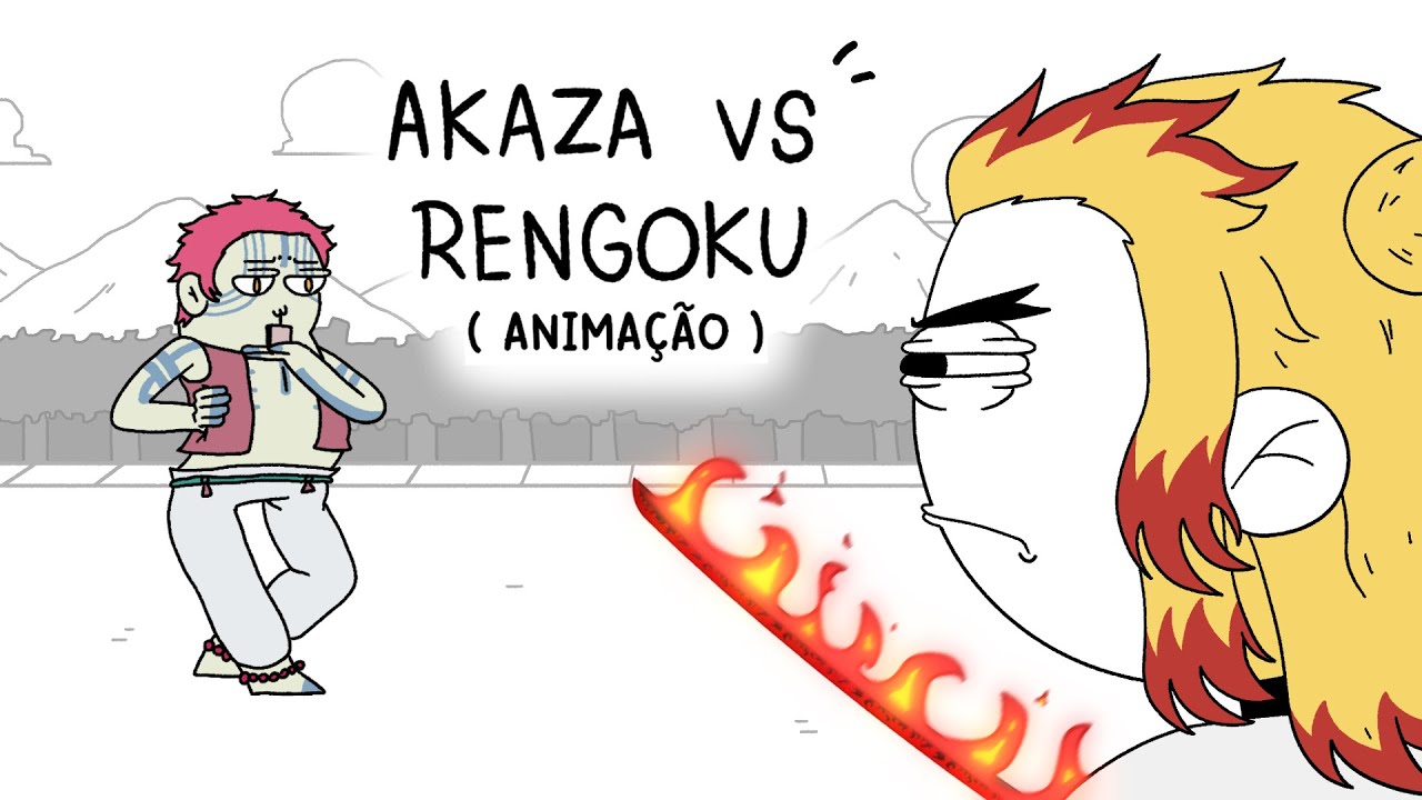 AKAZA VS RENGOKU! - KIMETSU NO YAIBA (Anima&ccedil;&atilde;o)