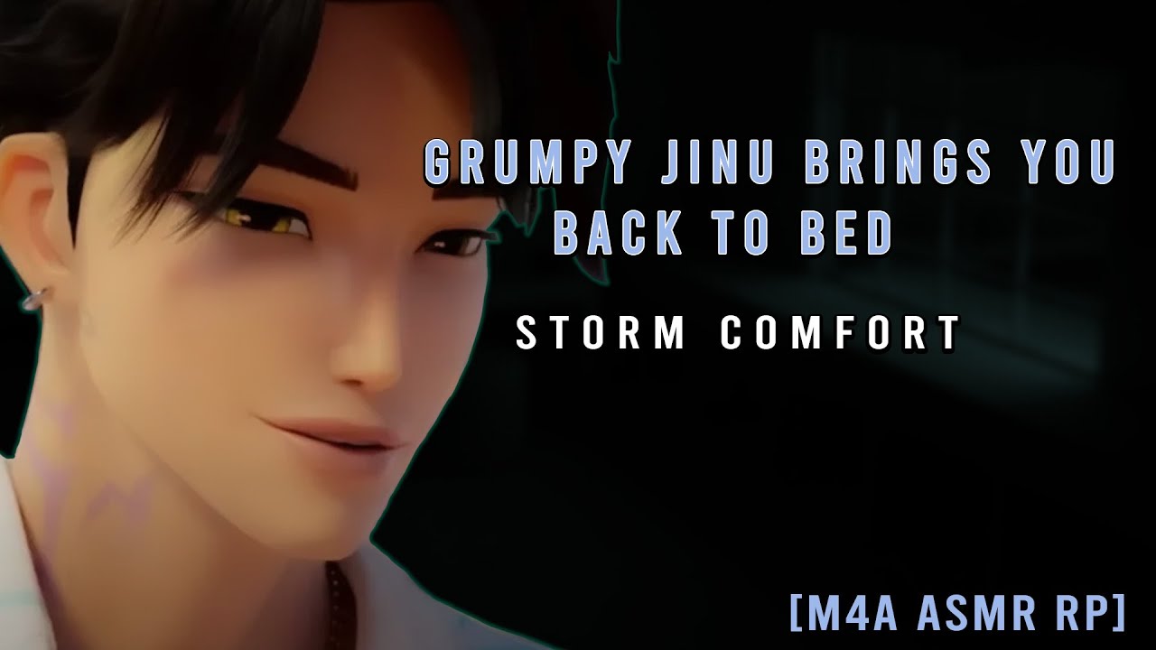 [M4A] Grumpy Jinu Pulls You Back to Bed [ASMR][Jinu x Listener][Storm Comfort][K-Pop Demon Hunters]