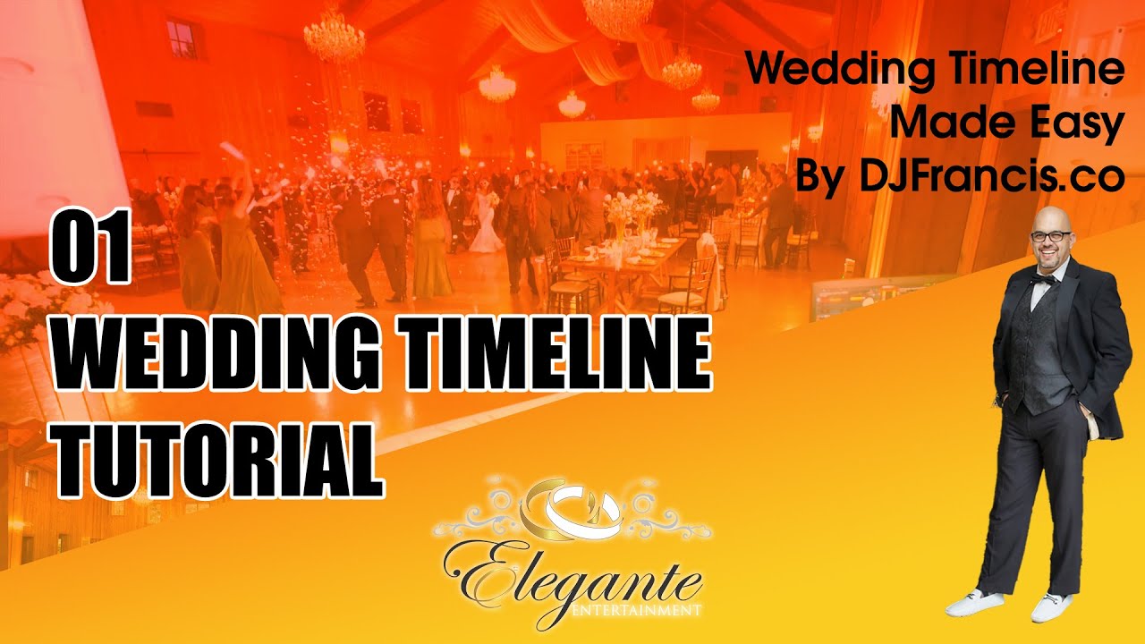 Wedding Program or Itinerary Tutorial - DJ's Entertainment Perspective