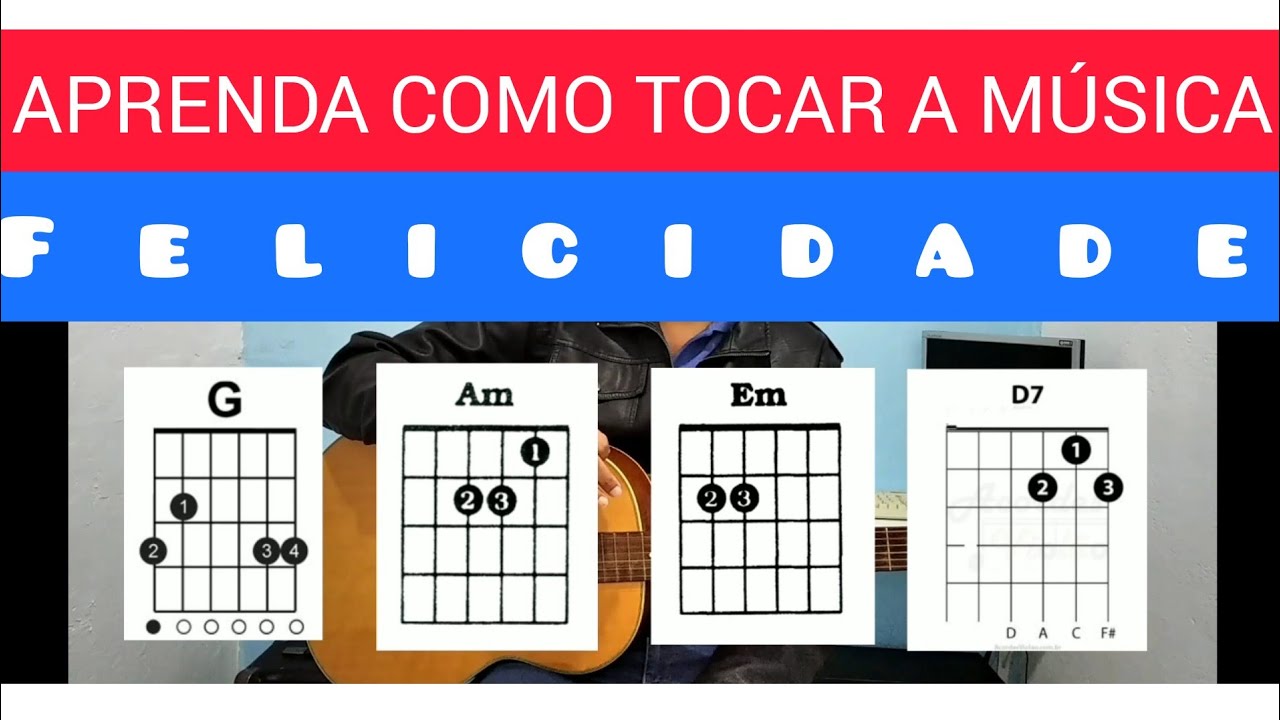 Música Felicidade ( 4 acordes )