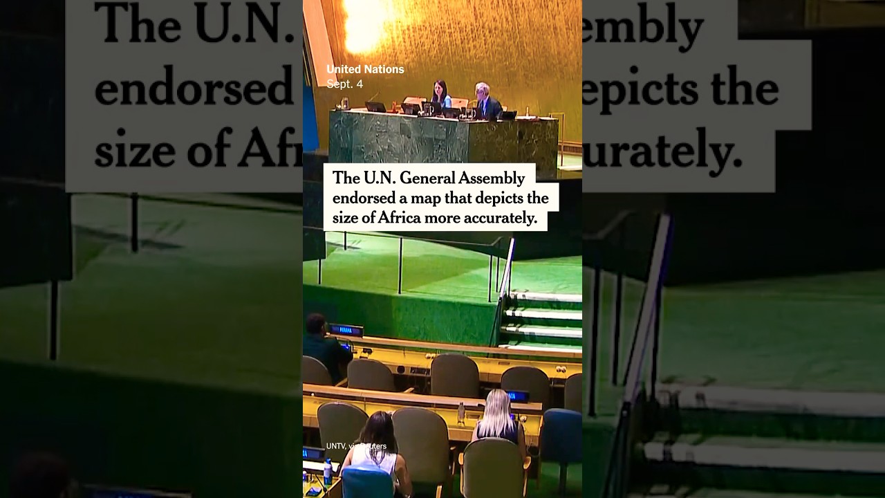 U.N. Backs Map That Accurately Shows the Size of Africa
