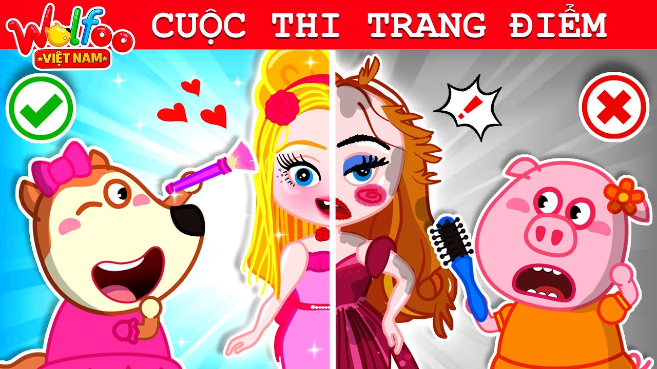 Wolfoo Việt Nam ⭐ Ai Sẽ Là Thợ Trang Điểm Giỏi Nhất? | Sáng Tạo Cùng Bé | Hoạt hình thiếu nhi