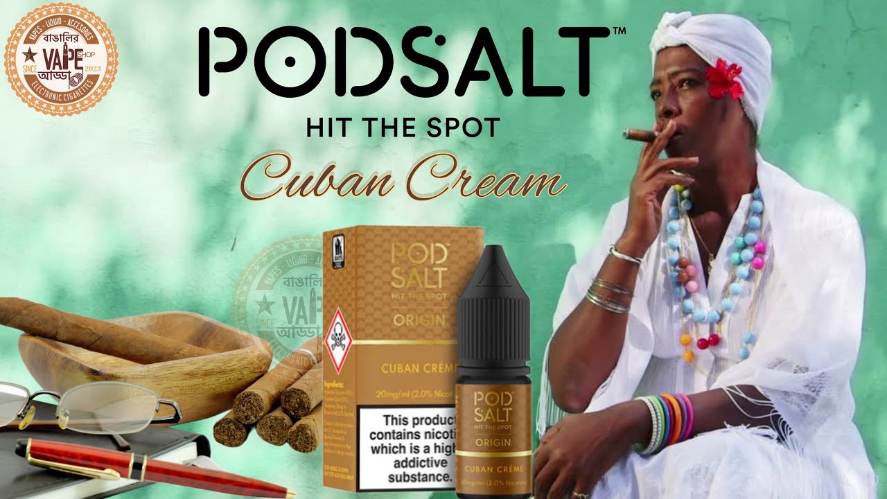 Podsalt Cuban Cream Review #vape #vaping #asmr