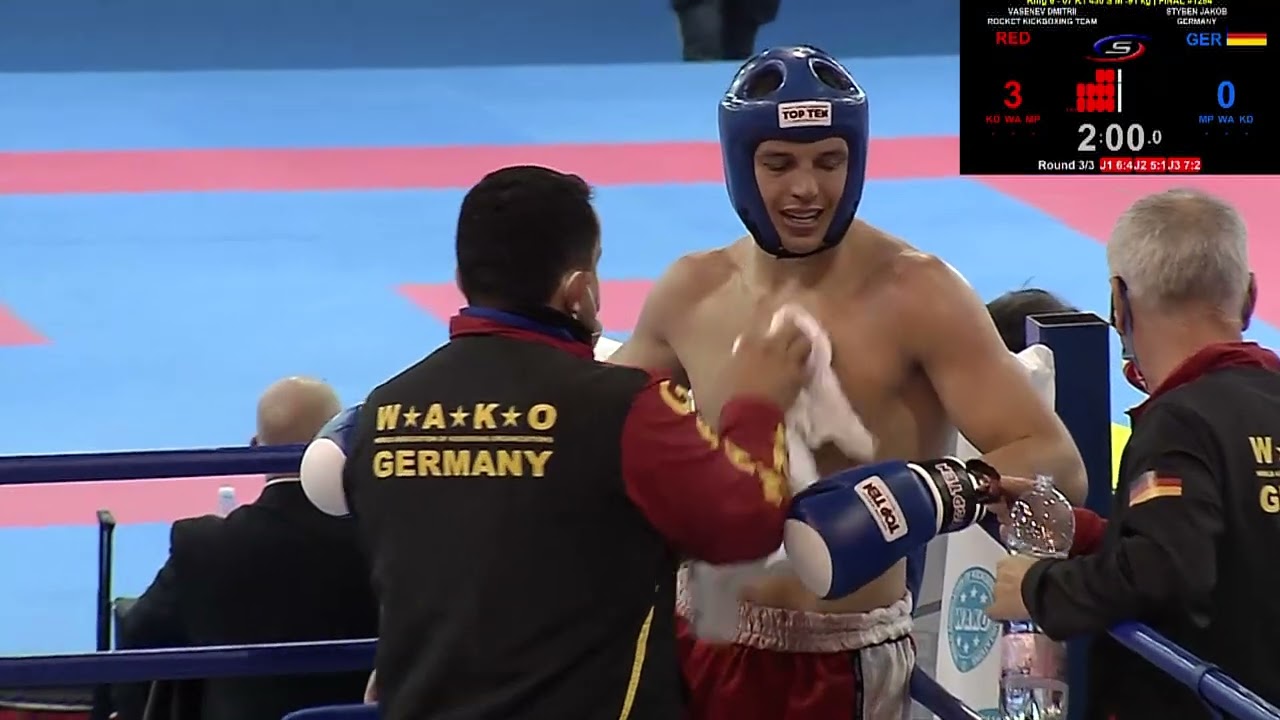 Dmitrii Vasenev v Jakob Styben   91 kg K1 WAKO World Championships 2021