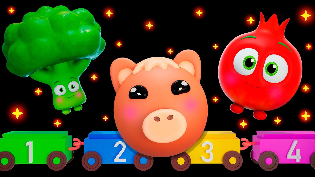 🍓 Dança das Frutas: Vídeo Sensorial para Bebês | Frutinhas Divertidas – Mundo Sensorial do Bebê 🍉🚌🌟
