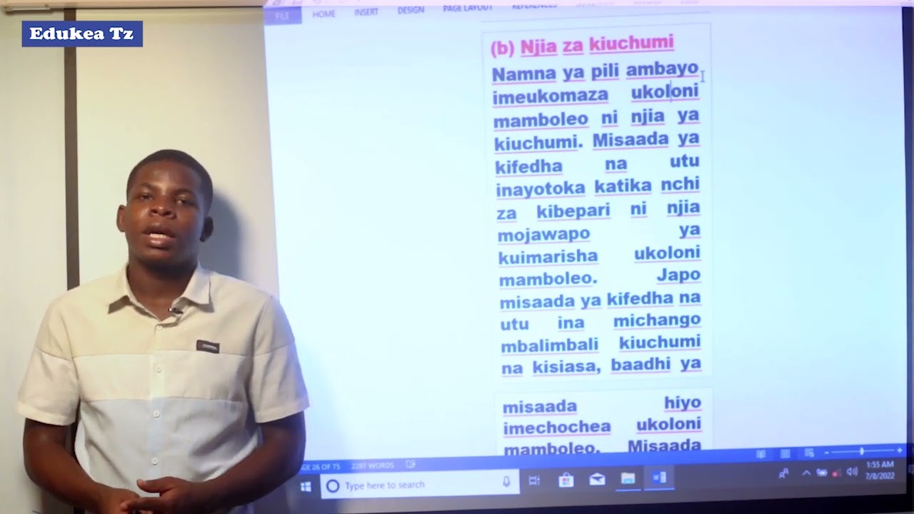 MAARIFA YA JAMII DARASA LA V  MASHUJAA WA AFRIKA DHIDI YA UVAMIZI MPYA