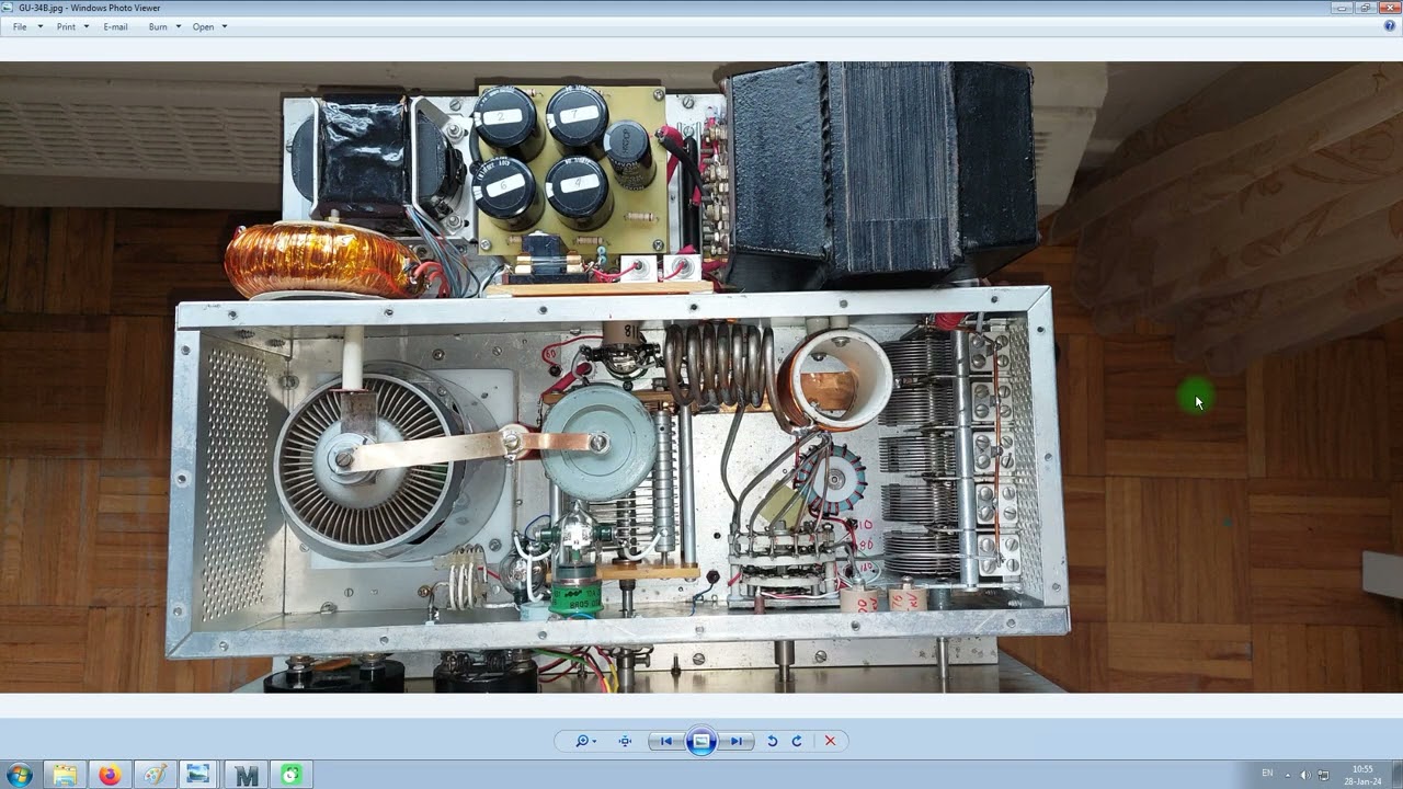 Усилитель 2 х ГУ 81,  ОС, 2300 V, 1700 W