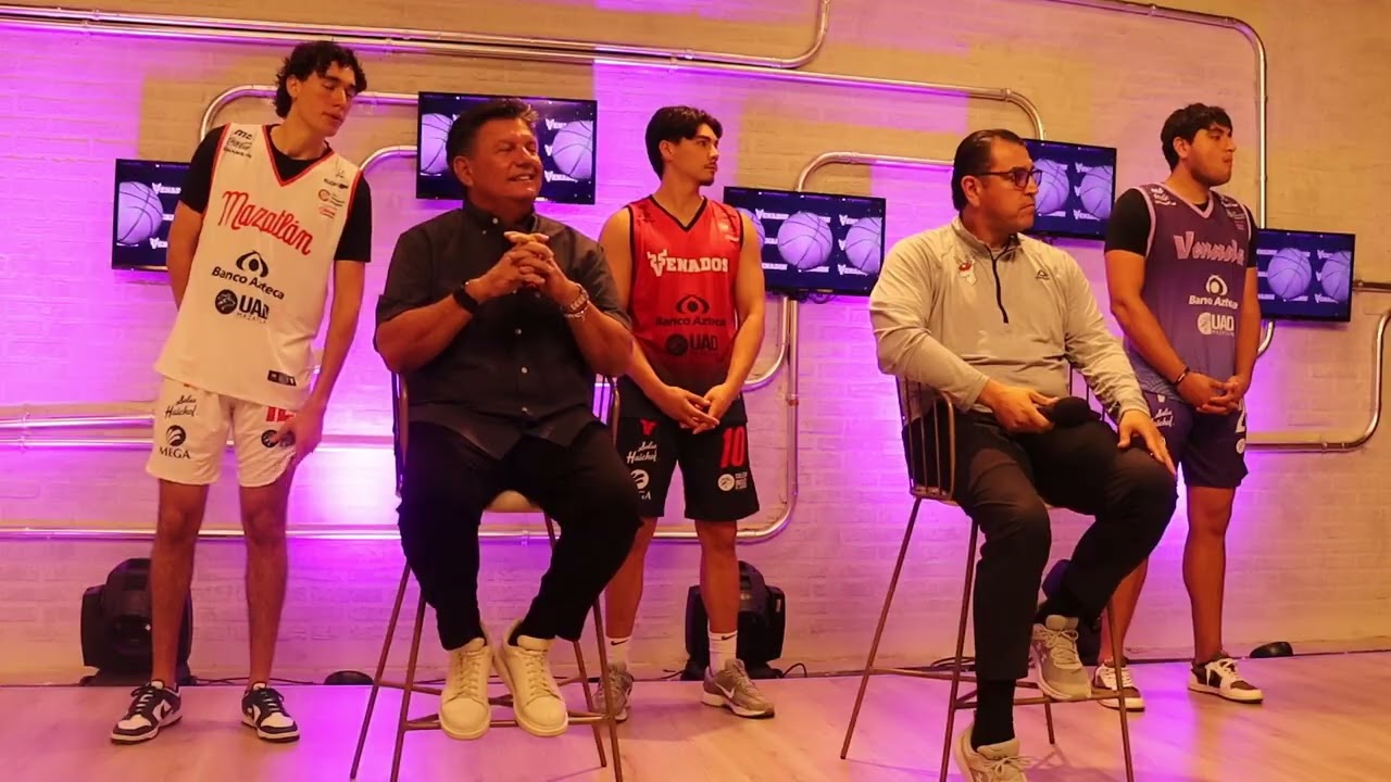 RUEDA DE PRENSA DE VENADOS DE MAZATLAN DEL EQUIPO DE BASQUET BOL