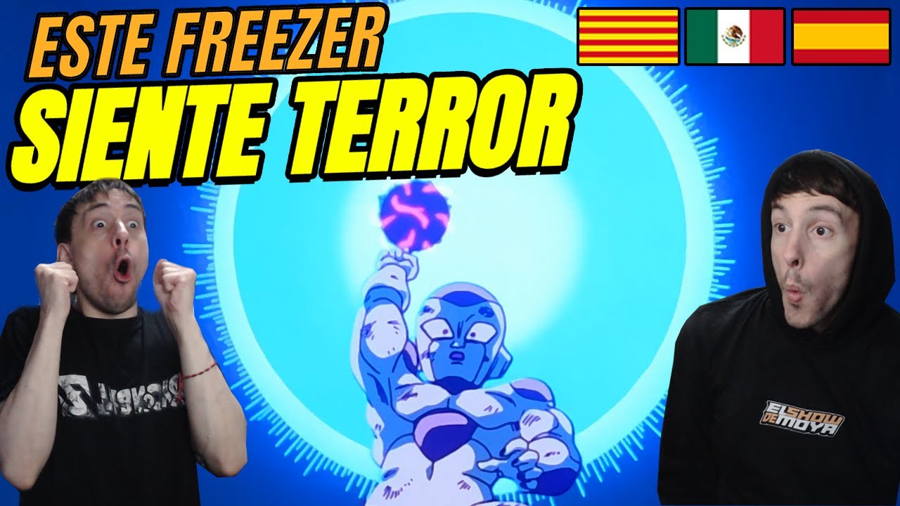 ESPAÑOLES REACCIONAN A DRAGON BALL DOBLAJE LATINO 💥GOKU LANZA LA GENKI-DAMA A FREEZER💥