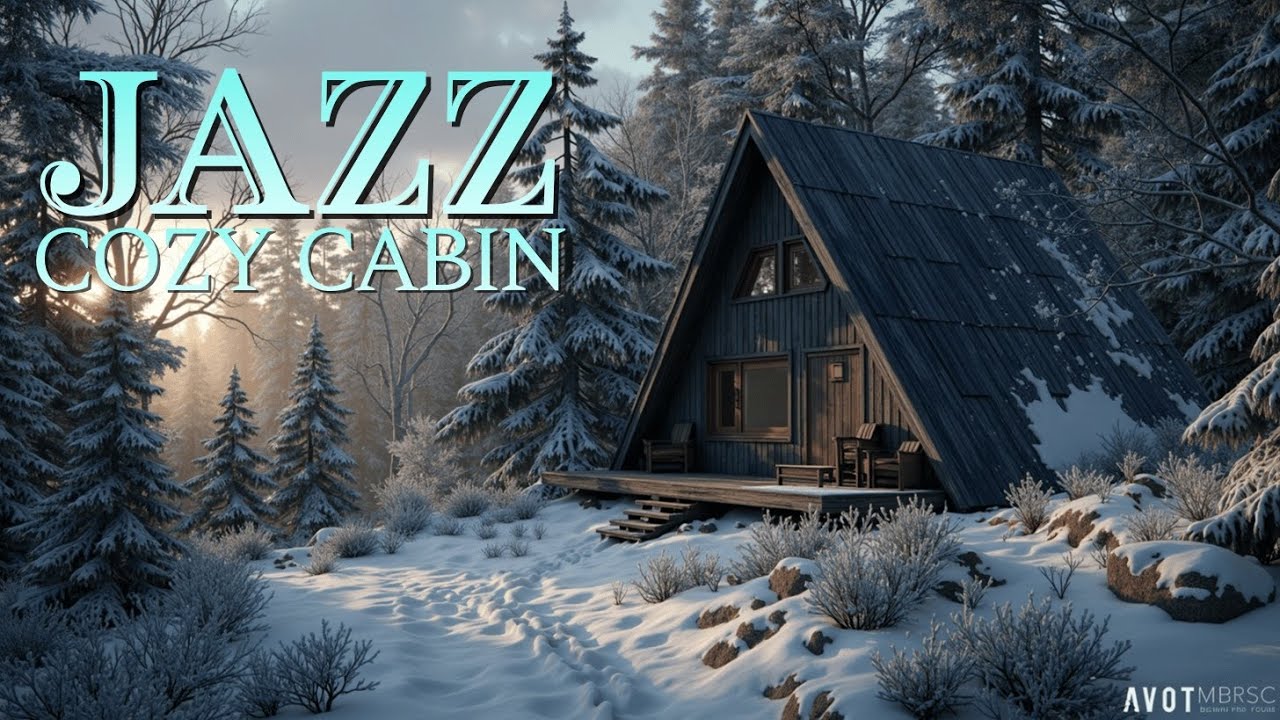 Cozy Jazz Cabin | Зимний джаз для учебы, сна и расслабляющей снежной атмосферы 🔥