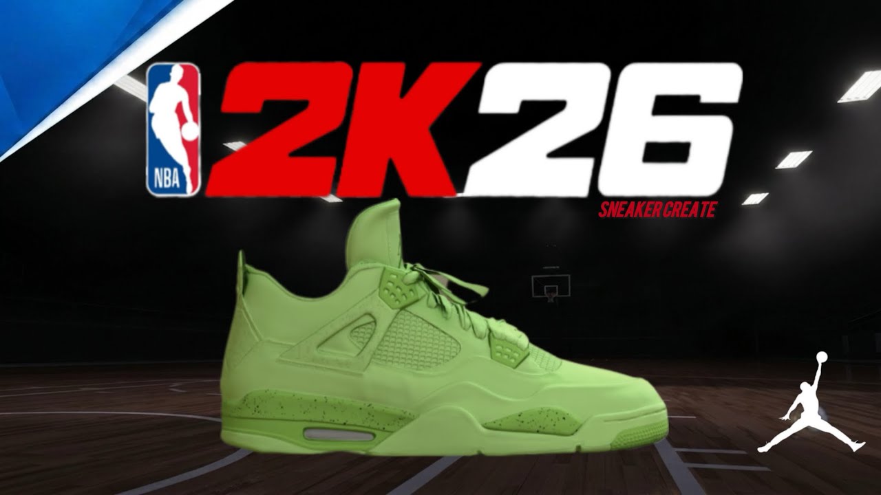 [NBA2K Sneaker Create] How to make Air Jordan 4 J Balvin Lemonade