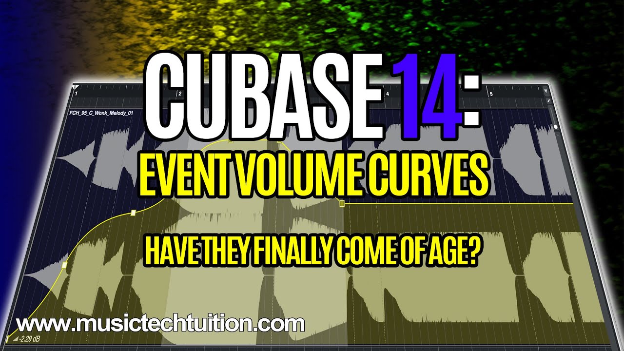 Cubase 14: Кривые громкости событий — наконец-то их можно использовать!