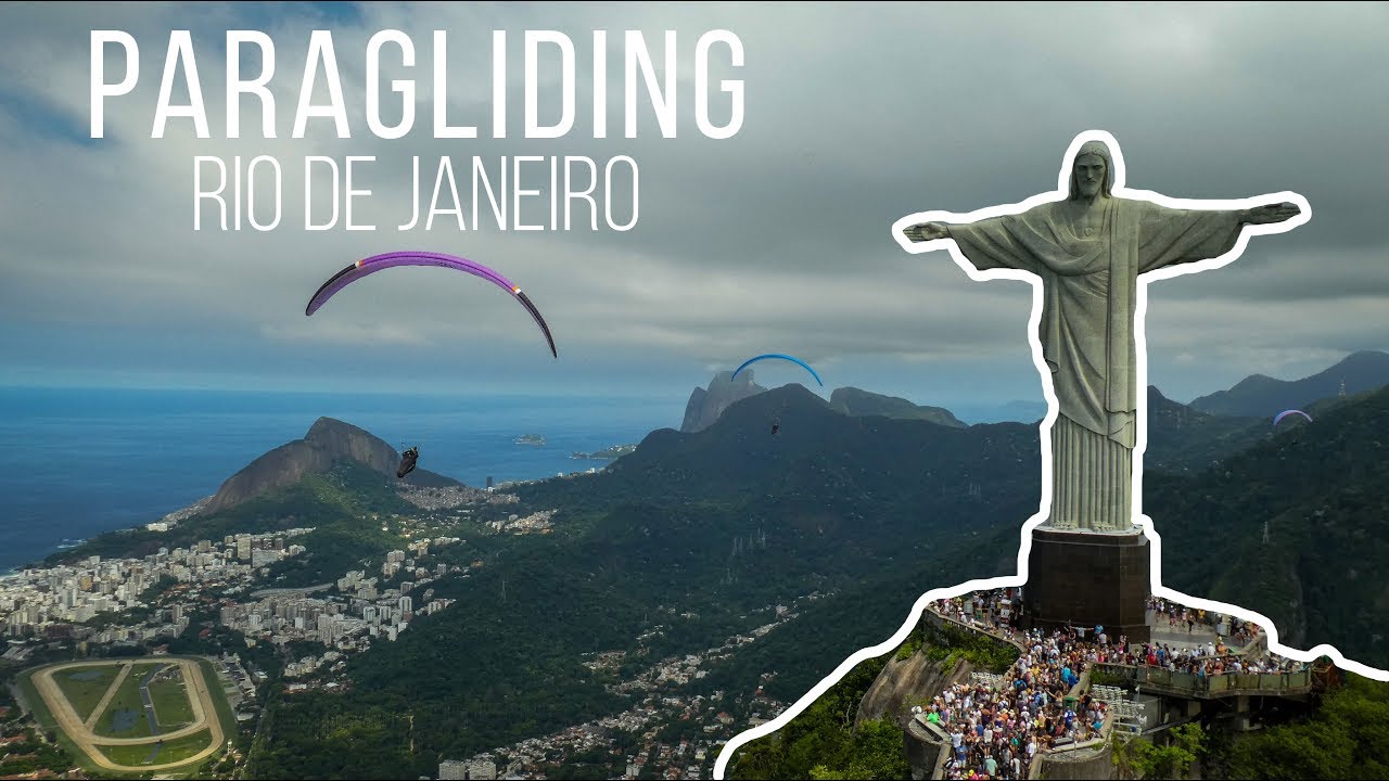 PARAGLIDING IN RIO ABOVE CRISTO REDENTOR