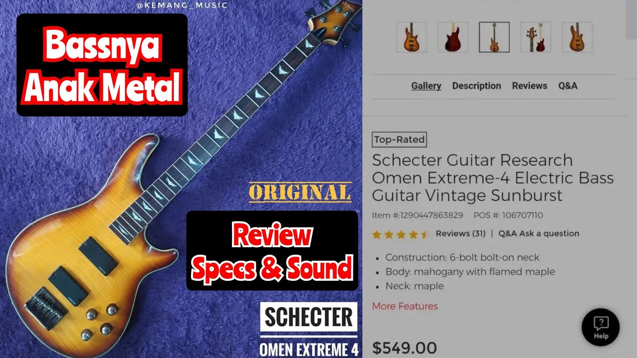SCHECTER OMEN EXTREME review bass original murah #schecteromenextreme