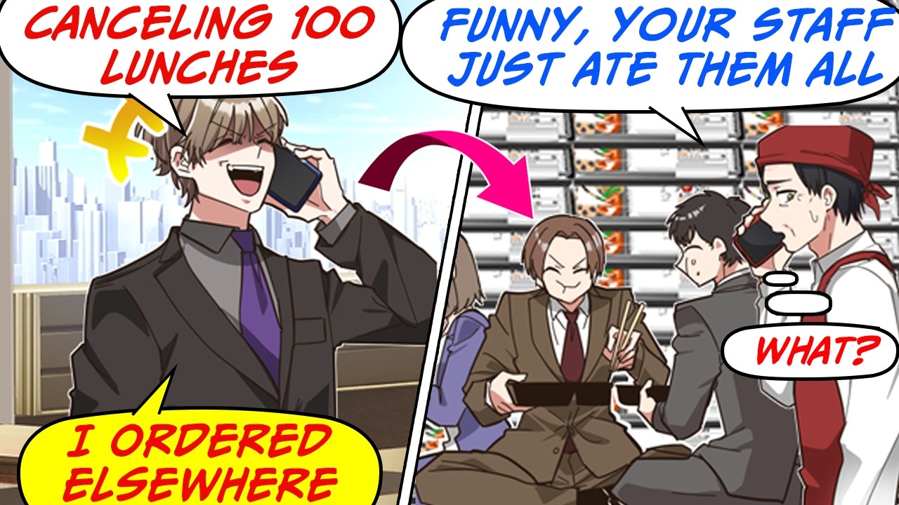 The CEO's Son Canceled 100 Lunches! But His Own Staff Had Already Eaten Them... [RomCom Manga Dub]