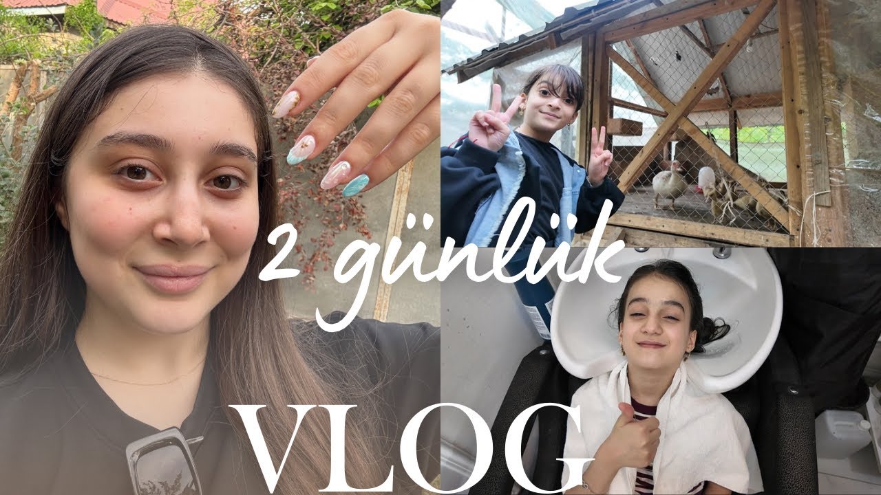UŞAQLARI SALONA APARDIM | ANAM GƏLDİ | İKİ GÜNLÜK VLOG