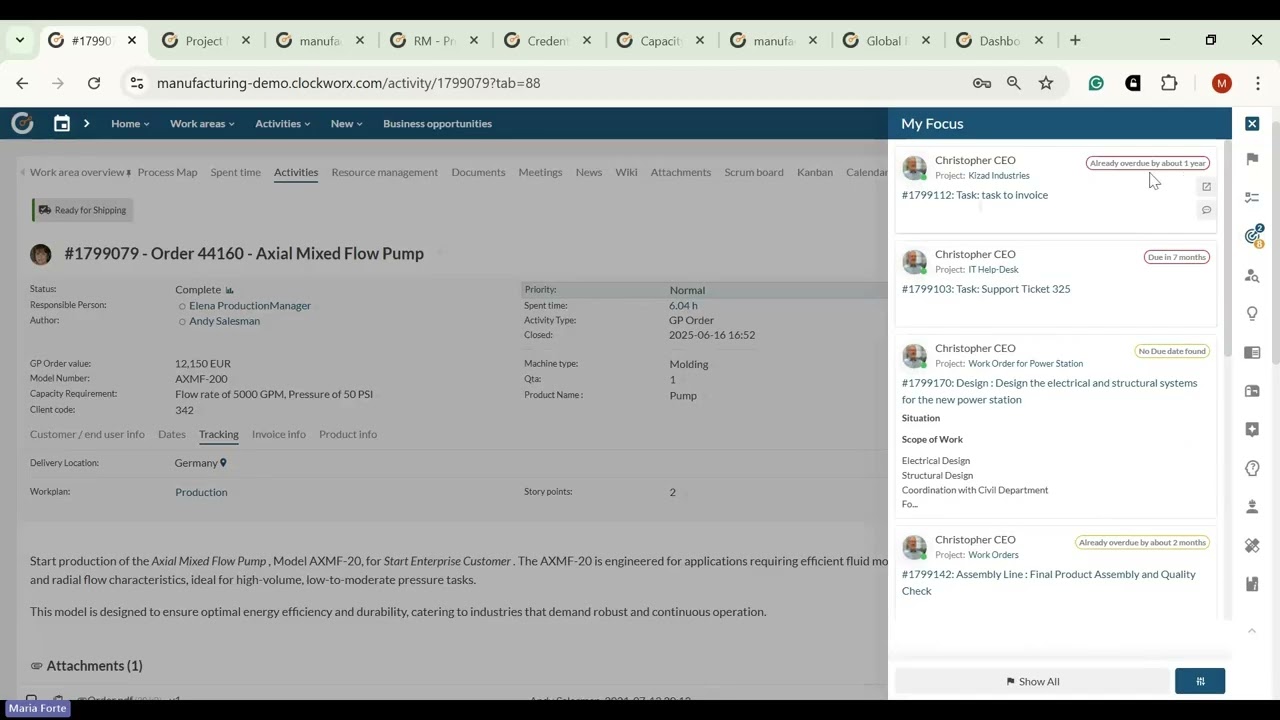 Clockworx for Smart Manufacturing: From Insight to Action