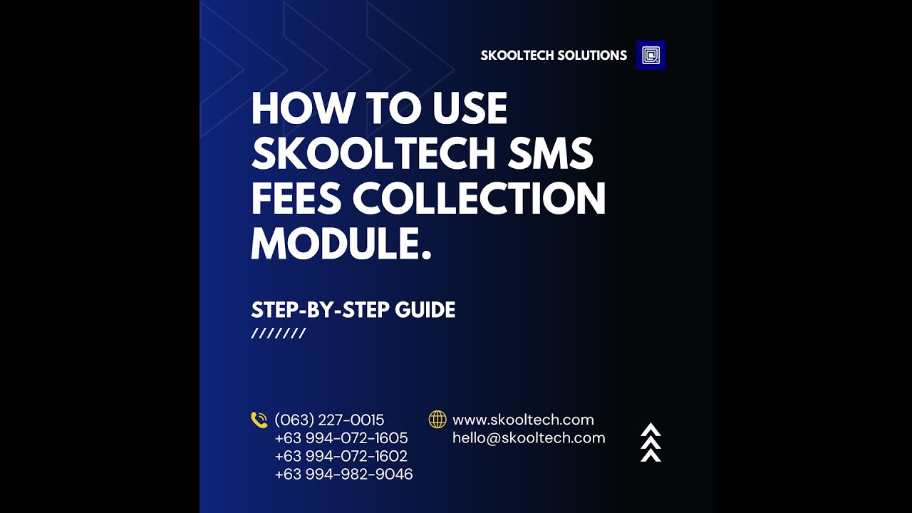 How to use SkoolTech SMS Fees Collection Module | Step-by-Step Guide