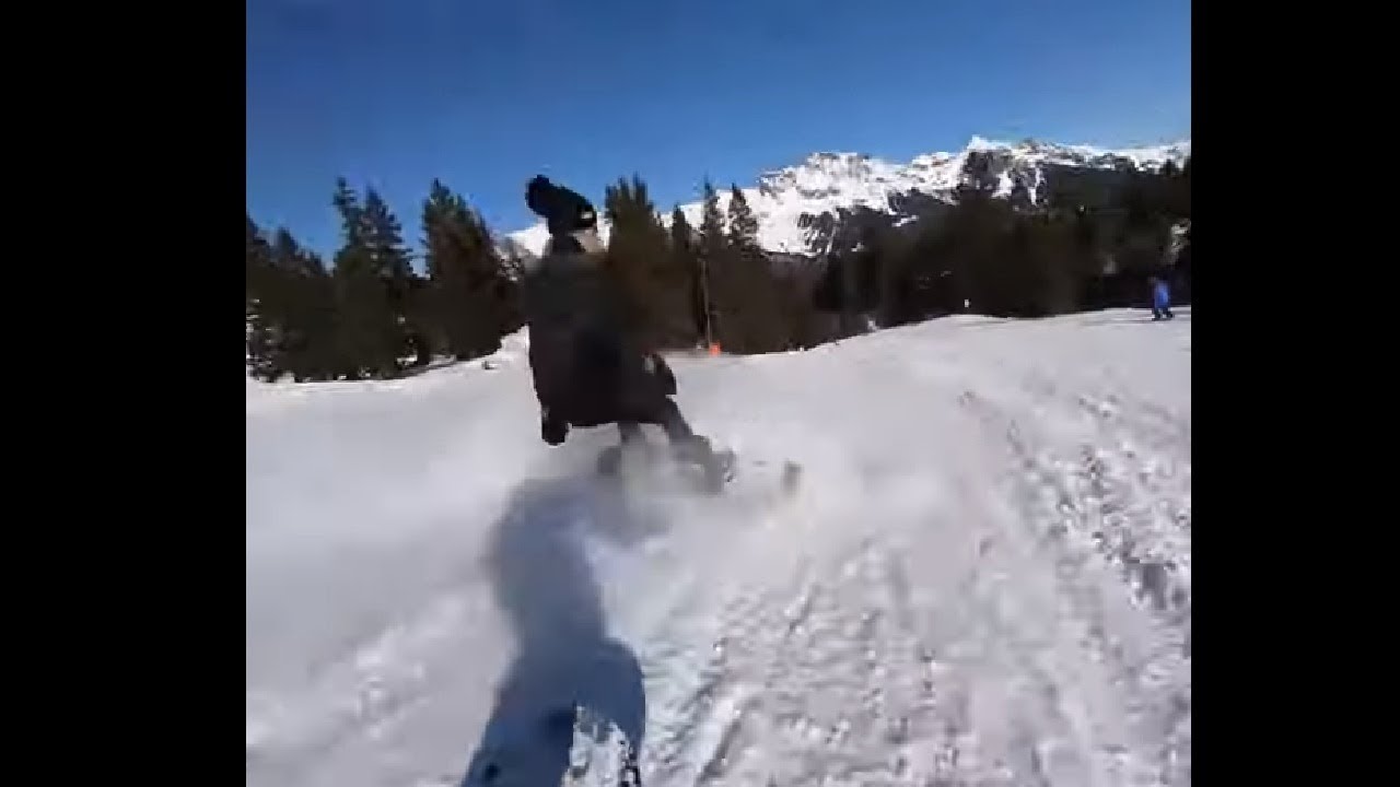 Worst Snowboarding Accident: Two Guys Crashed Hard Into Each Other