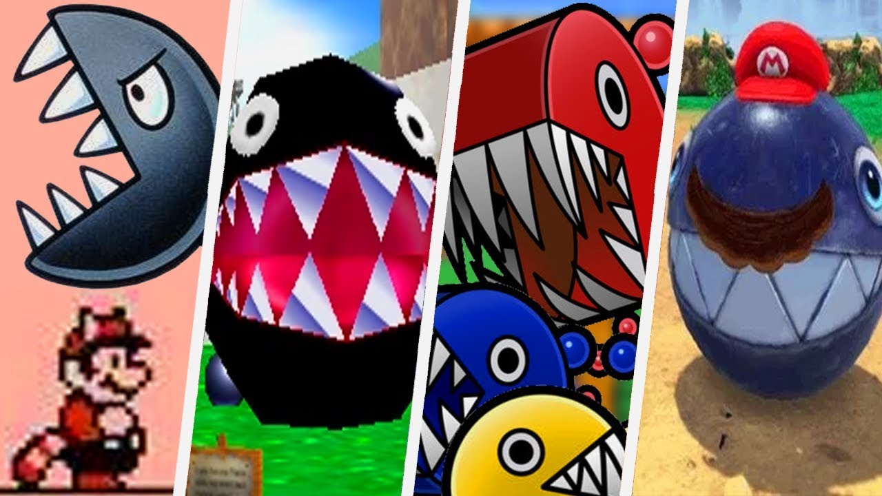 Super Mario Evolution of Chain Chomp (1988 - 2017)