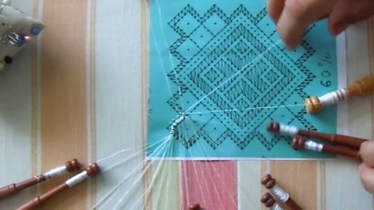 Encaje Nazareno como meter bolillos