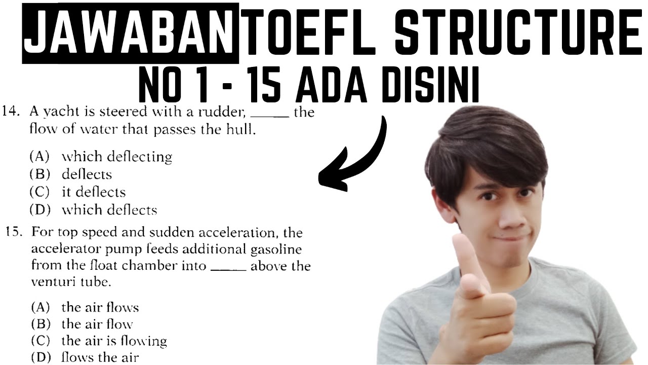 Metode Jawab 15 Soal TOEFL Structure (1 soal = 36 detik)