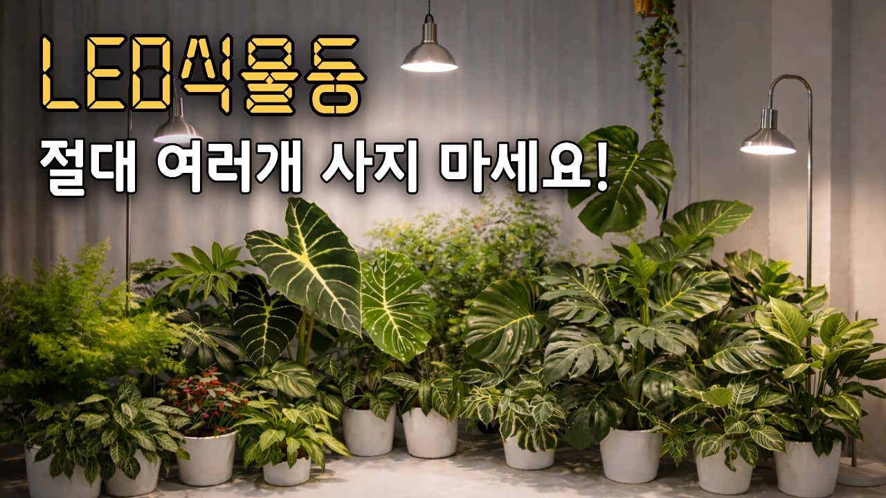 LED 식물생장등 | 햇빛 안드는 집에서 식물 잘 키우는 필수템 식물등 & 스탠드 추천