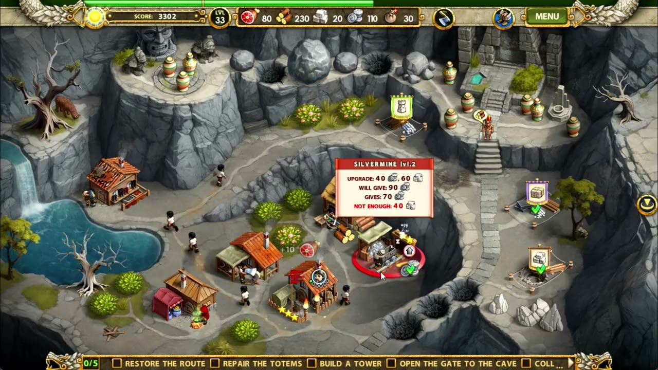 4 Aztec Skulls Remastered CE, Level 33, Hard Mode Walkthrough with Hidden Object Locations