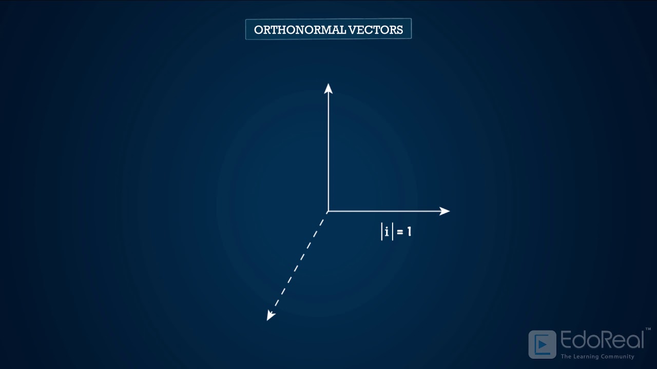 Orthogonal & orthonormal Vectors