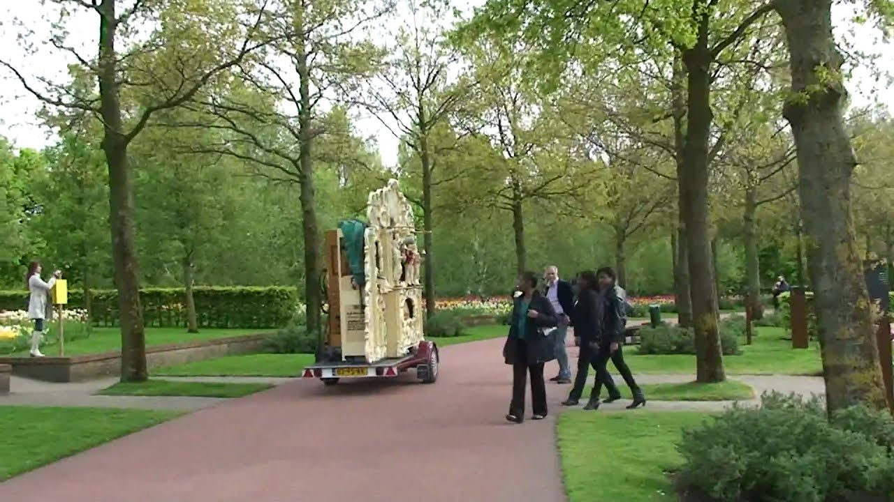 Draaiorgel de Mascotte Rijdend in keukenhof 2010