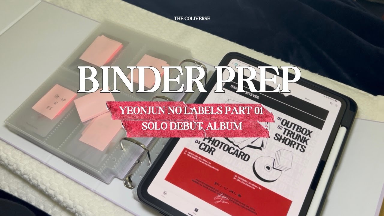 YEONJUN NO LABELS PART 01 BINDER PREP! Yap With Me in Celebration of YJ's Solo Album Debut!
