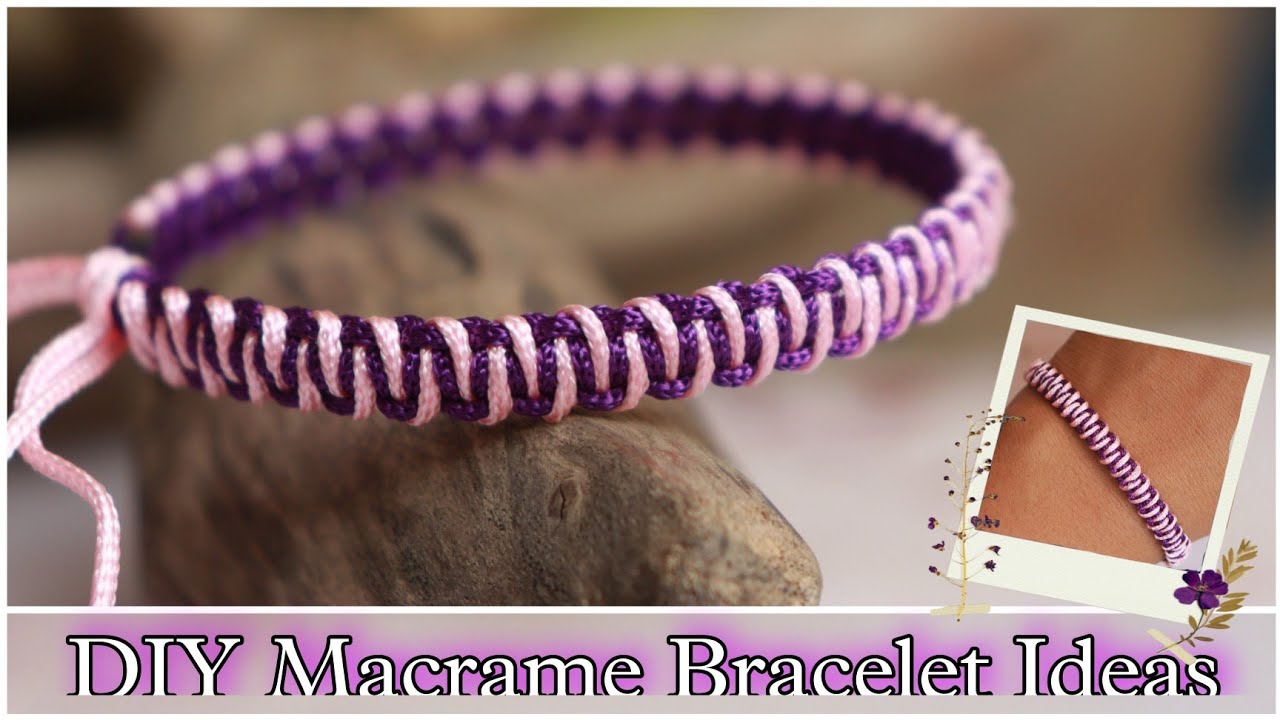 How To Make Macrame Bracelets | DIY Bracelet Making Ideas At Home | Creation&you