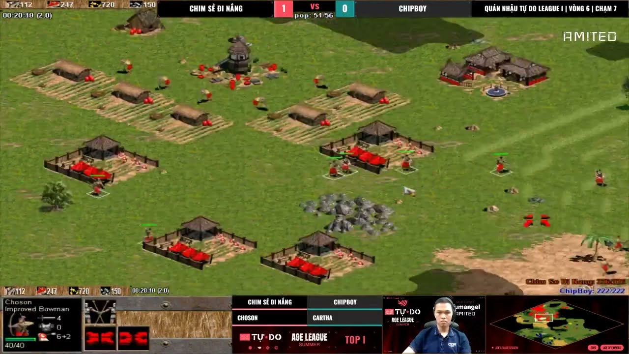 Chim Sẻ Đi Nắng vs ChipBoy | Giải Quán Nhậu Tự Do AOE Summer Cup | 21/05/2023 #aoe