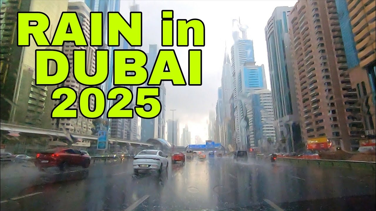 HEAVY RAIN HITS DUBAI | Driving tour  