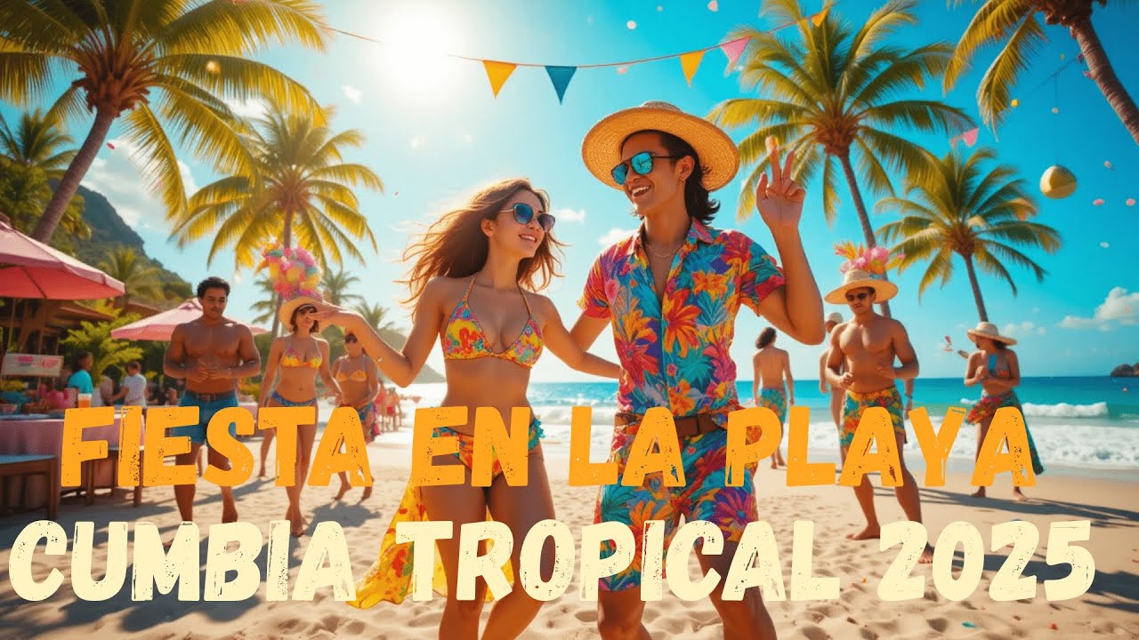 Cumbia Tropical 2025 - FIESTA EN LA PLAYA 🌴 | Latin Vibes Mix