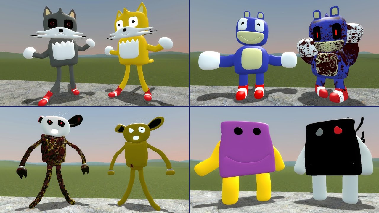 NEW MONSTER 3D SANIC CLONES MEMES in Garry's Mod