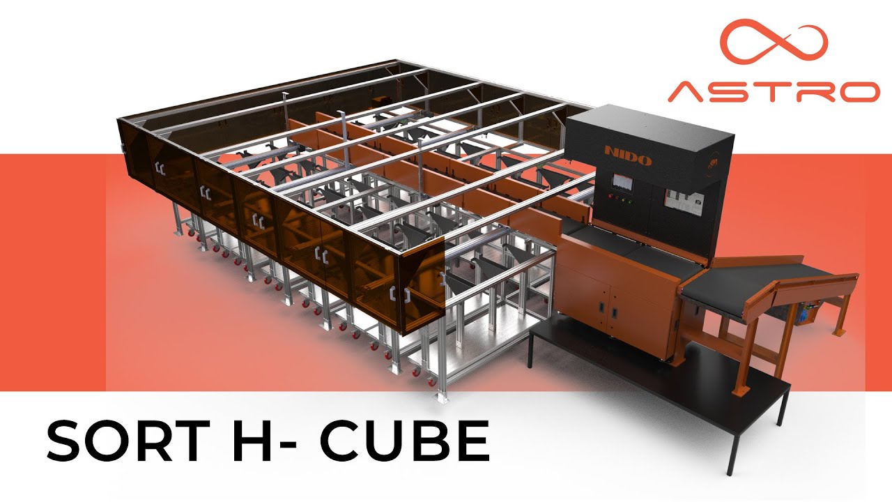 ASTRO Sort H - Cube | Sort To Bag Horizontal Astro | H configuration | 48 Bag Destinations