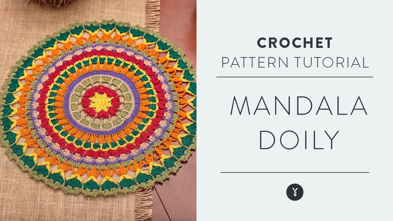 Crochet Mandala Doily Tutorial with The Crochet Crowd