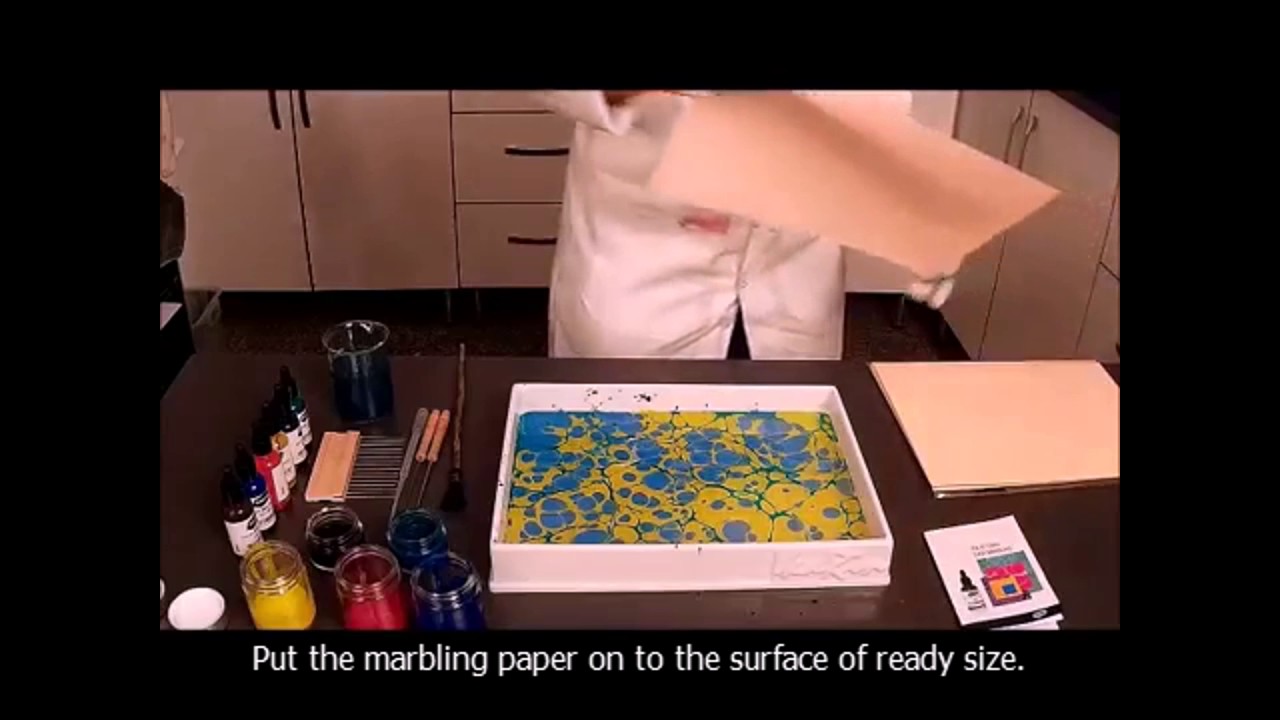 How to Make Paper Marbling with Karin Easy Marbling Set?