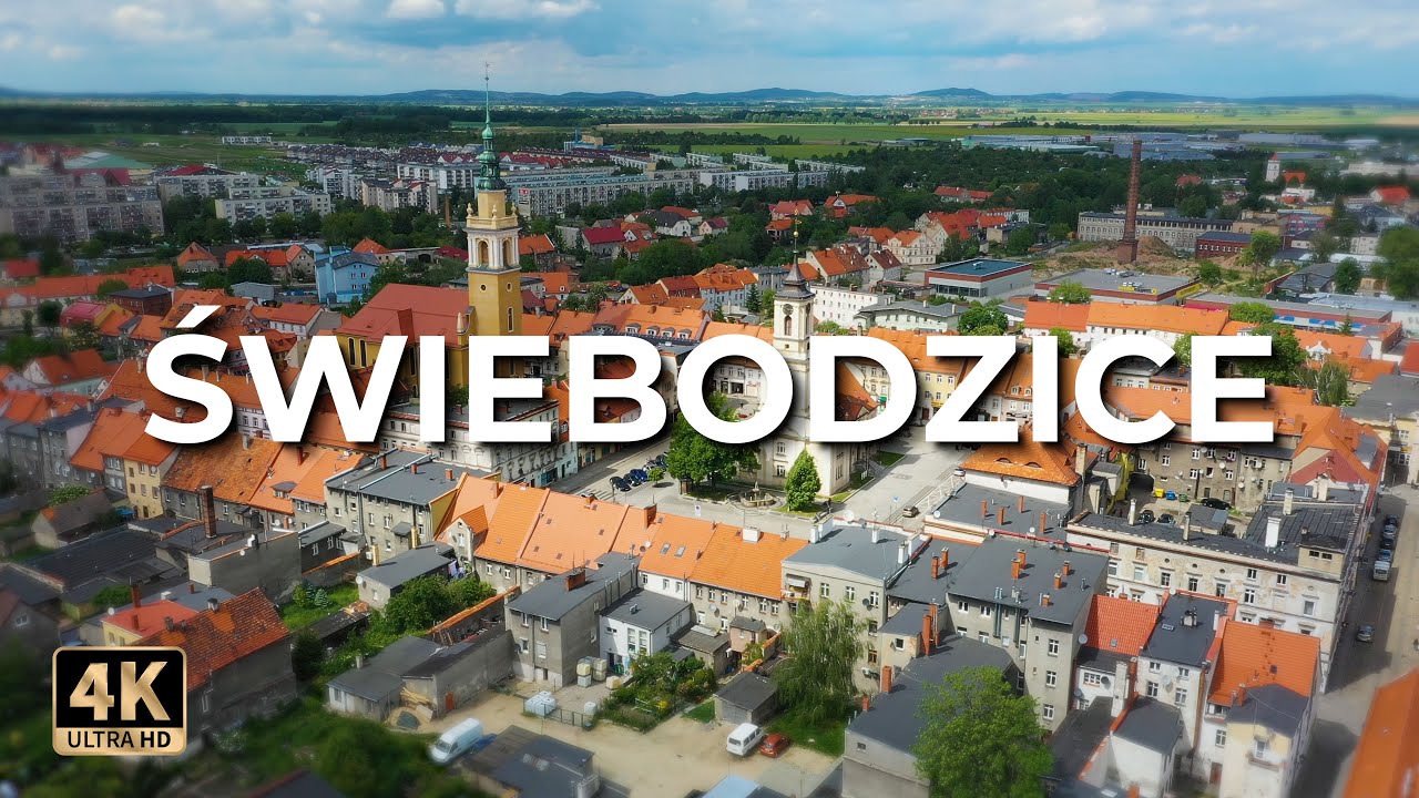 Świebodzice z drona | Wiosna 2022 | LECE W MIASTO™ [4k]