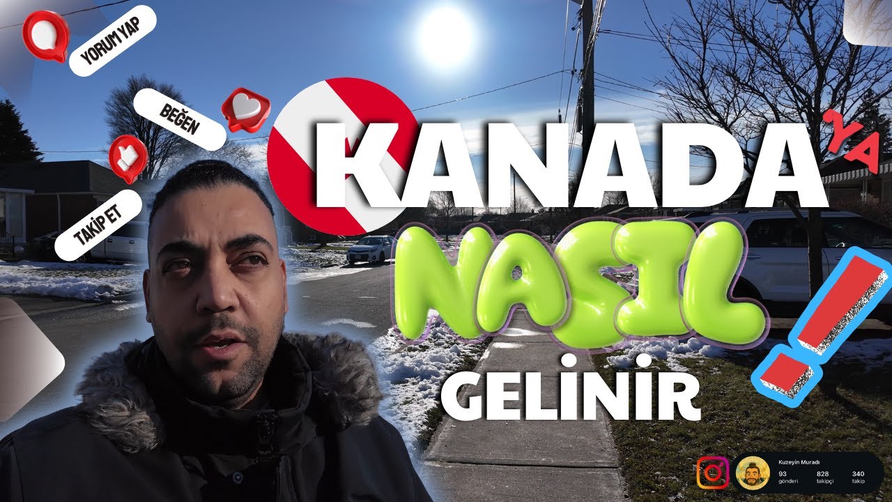 KANADA'YA NASIL GİDİLİR VE YAŞANILAN ZORLUKLAR | Okul, Vize, Ev, Araba, İş,Çalışma (2025)