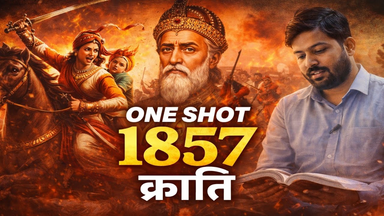 1857 की क्रांति One Shot 🔥 | पूरी कहानी 5 मिनट में | Modern History | UPSC / SSC / All Exams