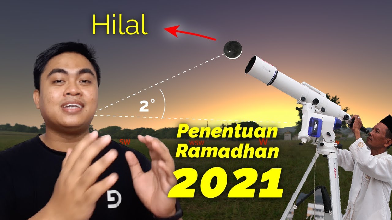 Pengamatan Hilal Awal Ramadhan 2021 di Stellarium! (Metode Hisab Wujudul Hilal)
