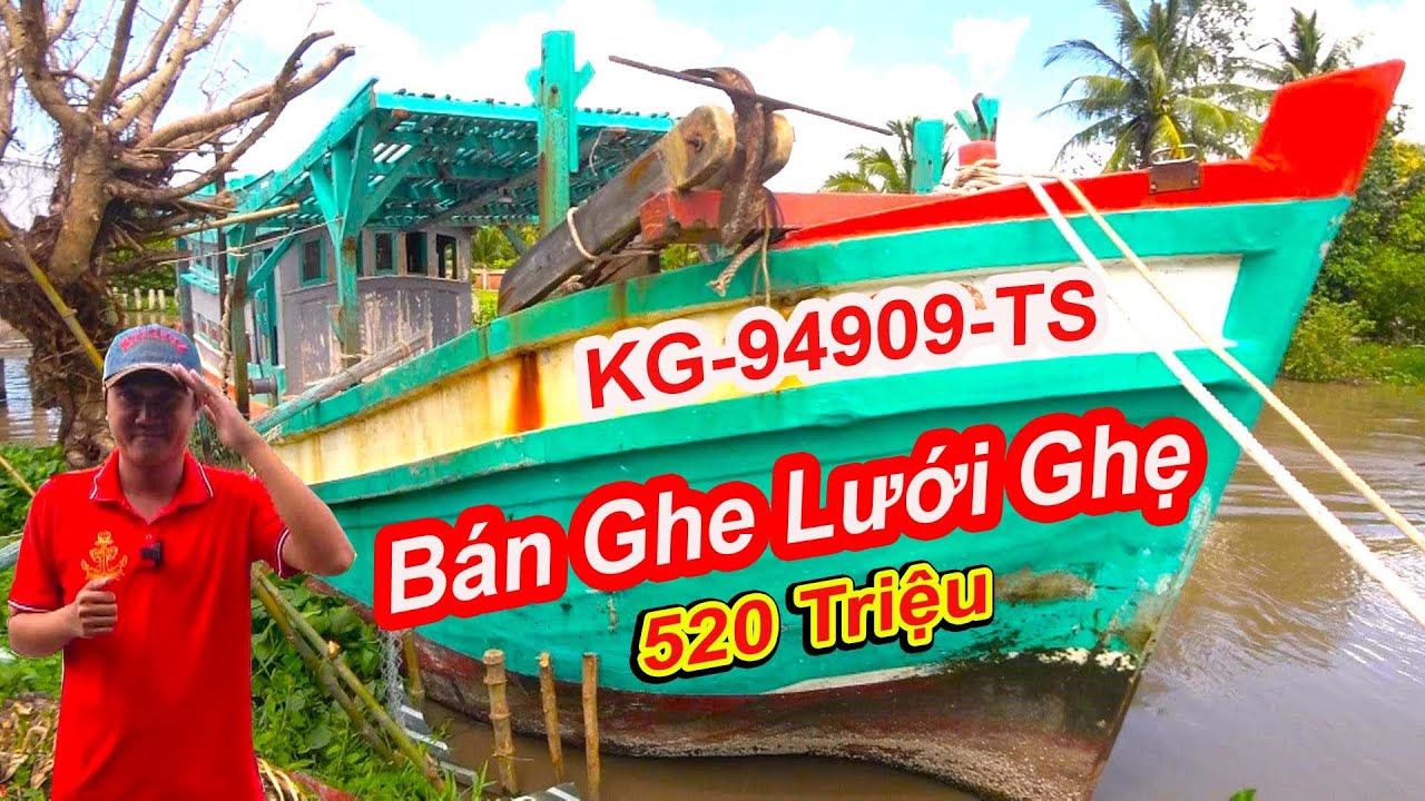 Bán Ghe Nghề Đánh Lưới Ghẹ || Mới Đóng Được 7 Năm || Dáng Đẹp