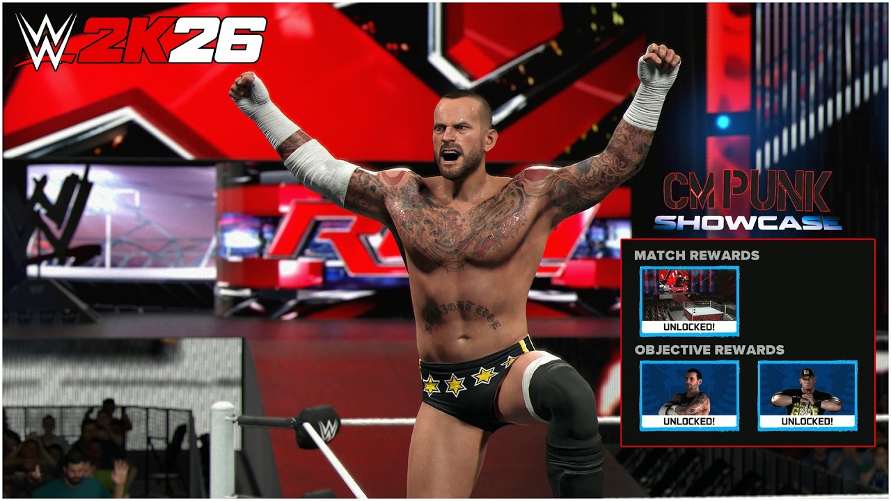 WWE 2K26 CM Punk Showcase One Last Chance CM Punk vs John Cena RAW 2013