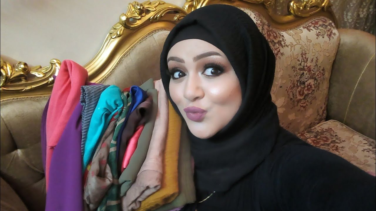 طريقة لف حجابي/طرحتي وانواع الطرح و خامتها وانواع البندانات 😍😘