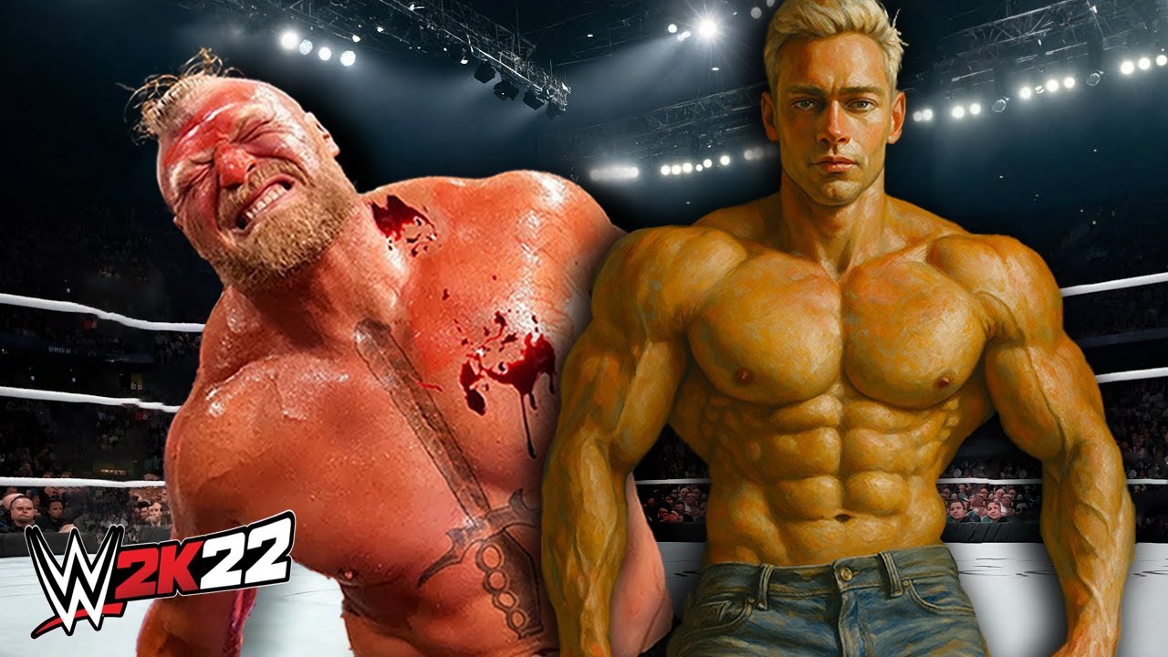 Brock Lesnar vs. Big Biceps Raphael (WWE 2K22)
