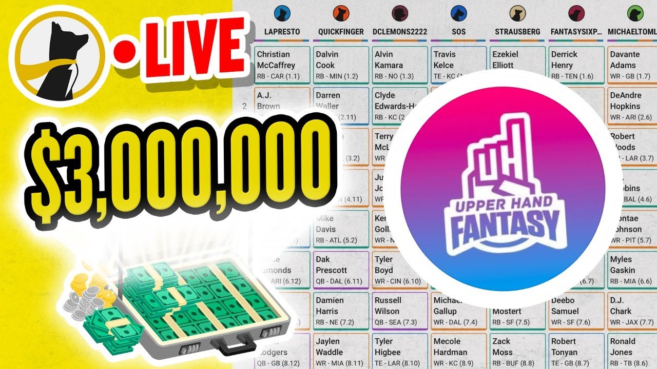 Best Ball Mania 4 Draft $25 to Win $3,000,000!